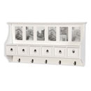 FurnitureToday Belgravia White 6 Drawer Coat Rack