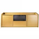FurnitureToday Blok 3000 Oak Cabinet With Solid Doors