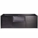 FurnitureToday Blok 3000 Series Black Oak Cabinet With Solid