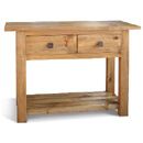 FurnitureToday Breton pine 2 drawer consol table