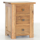 FurnitureToday Breton pine 3 drawer bedside