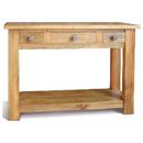 FurnitureToday Breton pine 3 drawer serving table