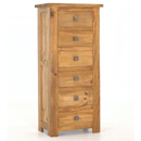 Breton pine 6 drawer tallboy