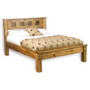 FurnitureToday Breton pine brass panel bed