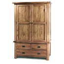 FurnitureToday Brooklyn Reclaimed Oak Double Wardrobe