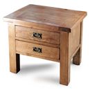FurnitureToday Brooklyn Reclaimed Oak Lamp Table