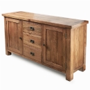 FurnitureToday Brooklyn Reclaimed Oak Large Dresser Base