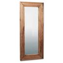 FurnitureToday Brooklyn Reclaimed Oak Long Rectangular Mirror