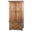 FurnitureToday Brooklyn Reclaimed Oak Single Wardrobe