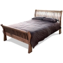 FurnitureToday Brooklyn Reclaimed Oak Sleigh Bed