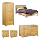 FurnitureToday Bruges Oak Bedroom Set