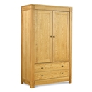 FurnitureToday Bruges Oak Large Double Wardrobe