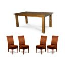 FurnitureToday Burren Dining Set with Milan Dining Chairs