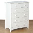 Cameo painted 2 over 4 chest of drawers