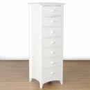 Cameo painted 7 drawer narrow chest 