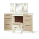 FurnitureToday Cappuccino Cream Dressing Table Set