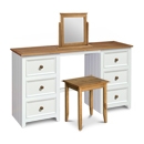 FurnitureToday Capri Painted Pine Dressing Table Set