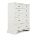 FurnitureToday Chateau White 2 over 4 Chest