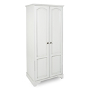 FurnitureToday Chateau White All Hanging Double Wardrobe