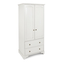 FurnitureToday Chateau White Double Gents Wardrobe
