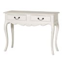 Chateau white painted 2 drawer console table