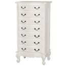 FurnitureToday Chateau white painted 7 drawer tallboy