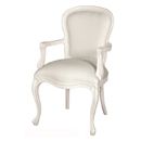 FurnitureToday Chateau white painted armchair 