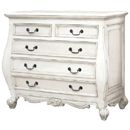 FurnitureToday Chateau white painted bombe chest of drawers