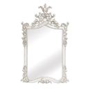 FurnitureToday Chateau white painted carved acorn mirror