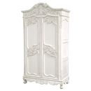 Chateau white painted carved armoire