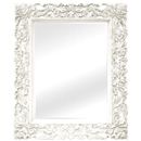 FurnitureToday Chateau white painted carved French mirror