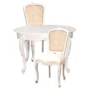 FurnitureToday Chateau white painted circular dining set