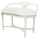 FurnitureToday Chateau white painted double dressing stool