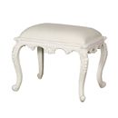 FurnitureToday Chateau white painted dressing table stool 