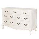 FurnitureToday Chateau white painted French 7 drawer chest 