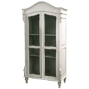 FurnitureToday Chateau white painted French display cabinet