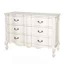 Chateau white painted French Louis XV chest
