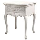 FurnitureToday Chateau white painted lamp table with drawer