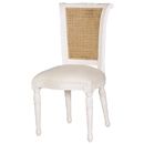 FurnitureToday Chateau white painted Louis XIV dining chair