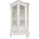 FurnitureToday Chateau white painted Louis XIV Display cabinet