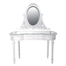Chateau white painted Louis XIV dressing table