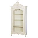 Chateau white painted Louis XVI showcase