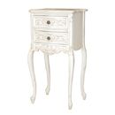 FurnitureToday Chateau white painted nightstand