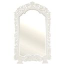 Chateau white painted ornate French mirror