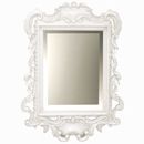 Chateau white painted small French mirror