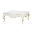 FurnitureToday Chateau white painted square coffee table 