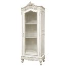 FurnitureToday Chateau white painted tall wire showcase
