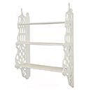 FurnitureToday Chateau white painted wall rack