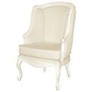 FurnitureToday Chateau white painted wing chair