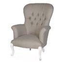 FurnitureToday Chateau white painted winged chair 